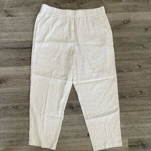 Men's White Linen Pants
